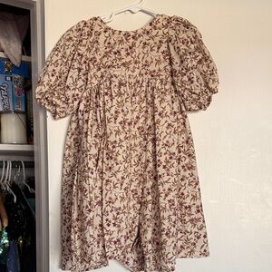 Noralee floral Puff Sleeve Kids Dress